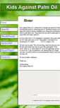 Mobile Screenshot of kidsagainstpalmoil.org